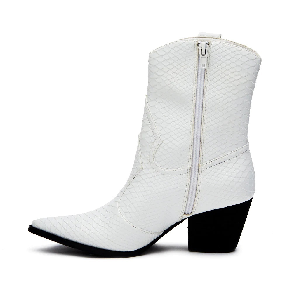Matisse BAMBI WESTERN BOOT White cowboy boots Size 8 - Picture 2 of 4